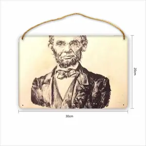 President Abraham Lincoln Wood Painting (Multi-Size)