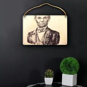 President Abraham Lincoln Wood Painting (Multi-Size)