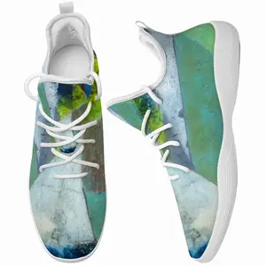 Men Green And Blue With Black And White Cheerleading Dance Shoes