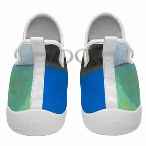 Men Green And Blue With Black And White Cheerleading Dance Shoes