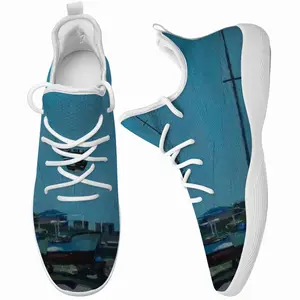 Men Waiting For A Walk On The Sea Cheerleading Dance Shoes