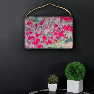 Dianthus Wood Painting (Multi-Size)