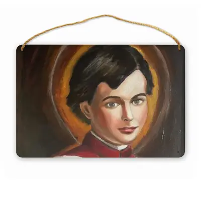 San Dominic Savio Wood Painting (Multi-Size)