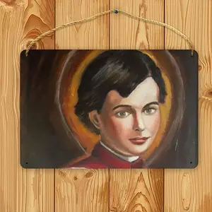 San Dominic Savio Wood Painting (Multi-Size)