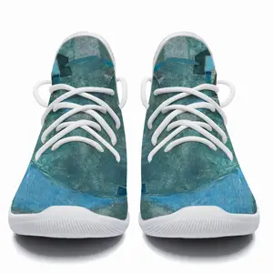 Men Turquoise Green And Blue Cheerleading Dance Shoes