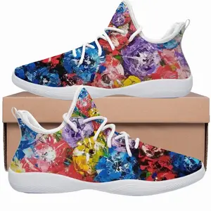 Men Flower Bouquet Cheerleading Dance Shoes