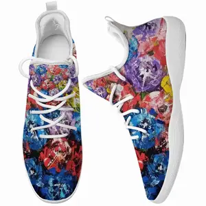 Men Flower Bouquet Cheerleading Dance Shoes