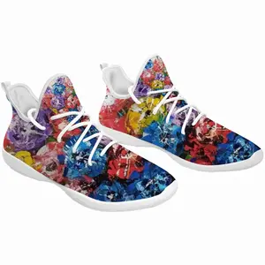 Men Flower Bouquet Cheerleading Dance Shoes