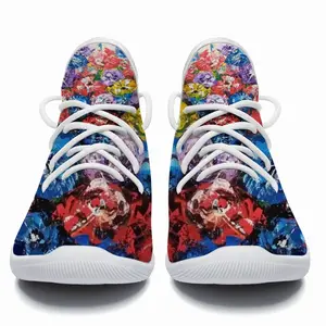 Men Flower Bouquet Cheerleading Dance Shoes