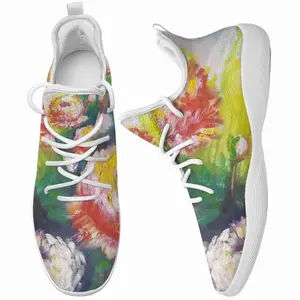 Men Beautiful Flowers Cheerleading Dance Shoes