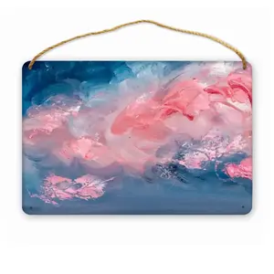 Cotton Candy Sky Wood Painting (Multi-Size)