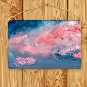 Cotton Candy Sky Wood Painting (Multi-Size)