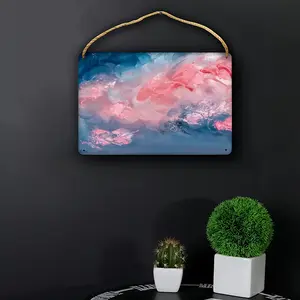 Cotton Candy Sky Wood Painting (Multi-Size)