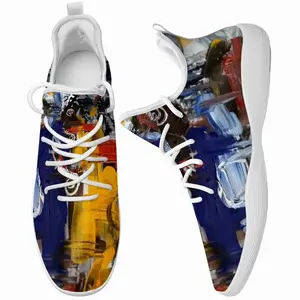 Men Red Abstractions Cheerleading Dance Shoes