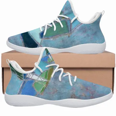 Men Blue And Turquoise Cheerleading Dance Shoes