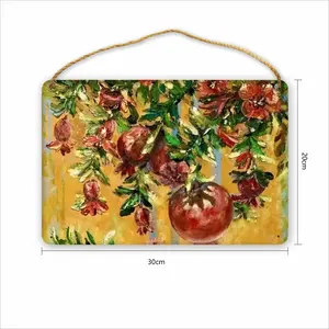 Pomegranates Wood Painting (Multi-Size)