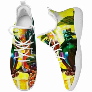 Men Wine And Grapes Cheerleading Dance Shoes