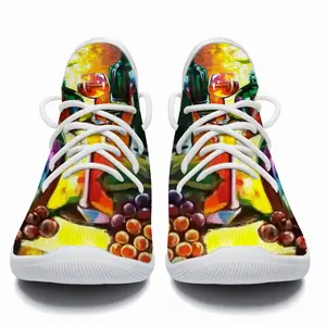 Men Wine And Grapes Cheerleading Dance Shoes