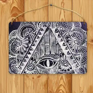 The All Seeing Eye Wood Painting (Multi-Size)