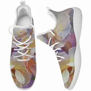 Men Yellow Roses Cheerleading Dance Shoes