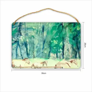 Polish Horses Wood Painting (Multi-Size)