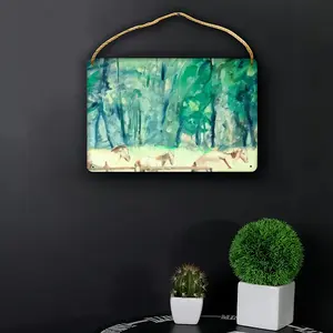 Polish Horses Wood Painting (Multi-Size)