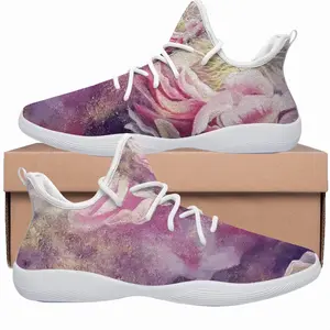 Men Flowers Glowing Cheerleading Dance Shoes