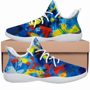 Men Beautiful Floral Cheerleading Dance Shoes