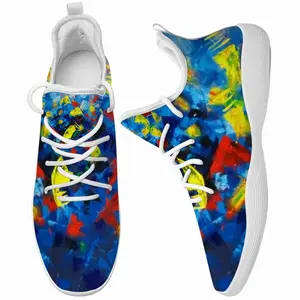 Men Beautiful Floral Cheerleading Dance Shoes