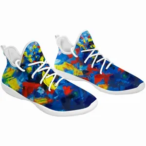 Men Beautiful Floral Cheerleading Dance Shoes