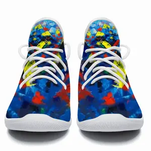 Men Beautiful Floral Cheerleading Dance Shoes