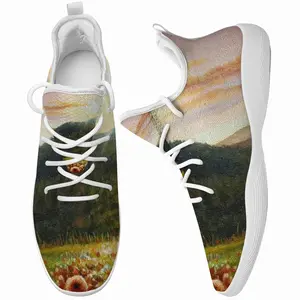 Men Field Of Poppies Cheerleading Dance Shoes