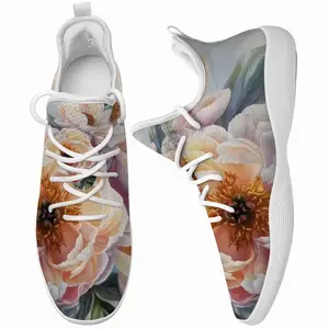 Men Beauty Of Peonies Cheerleading Dance Shoes