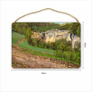 Mountain Canyon Wood Painting (Multi-Size)