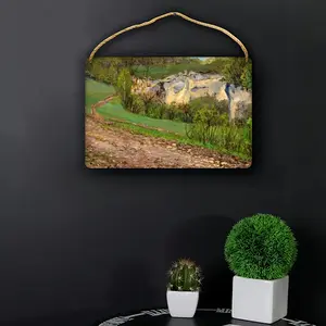 Mountain Canyon Wood Painting (Multi-Size)