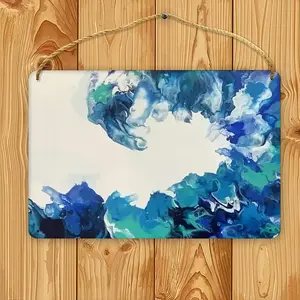 Large Choppy Wave Wood Painting (Multi-Size)