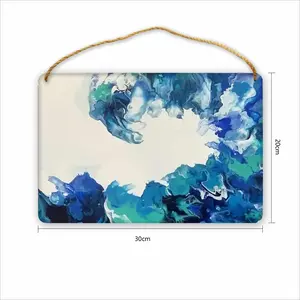 Large Choppy Wave Wood Painting (Multi-Size)