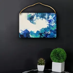 Large Choppy Wave Wood Painting (Multi-Size)