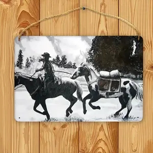 Pony Express Wood Painting (Multi-Size)