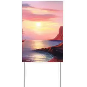 Red Sea Sunset Courtyard Signboard