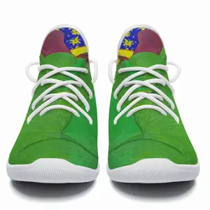 Men Green Woman Cheerleading Dance Shoes