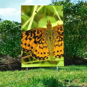 Beautiful New Hampshire Butterfly Courtyard Signboard