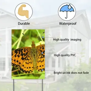 Beautiful New Hampshire Butterfly Courtyard Signboard