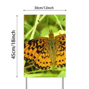 Beautiful New Hampshire Butterfly Courtyard Signboard