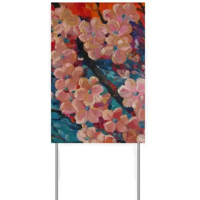 Apple Tree Blossom Courtyard Signboard