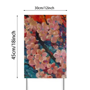 Apple Tree Blossom Courtyard Signboard