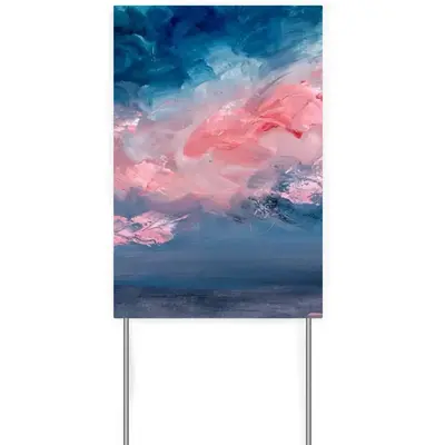 Cotton Candy Sky Courtyard Signboard