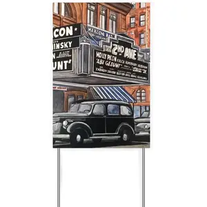 #2Nd Avenue Theater New York City Courtyard Signboard