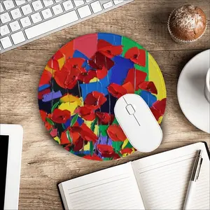 Poppies Mouse Pad (Round)