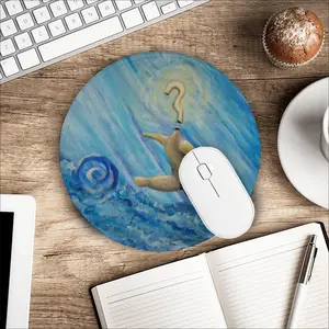 Question Mark Mouse Pad (Round)